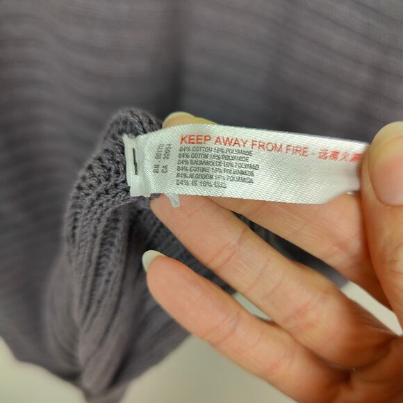 Free People Beach Imogene Sweater Womens‎ Small Purple Ribbed Oversized Slouchy - Picture 6 of 7